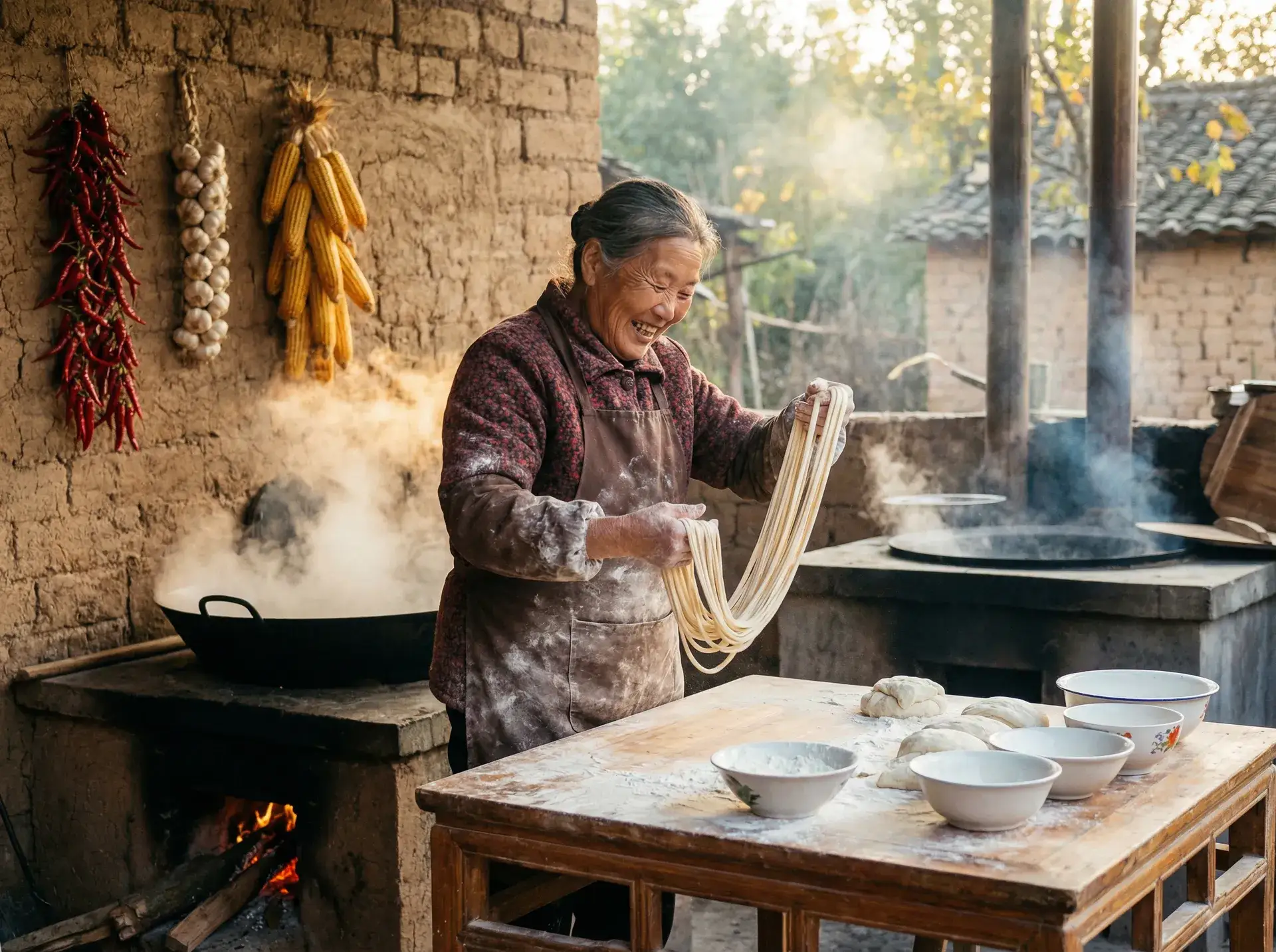农家大嫂手擀面 - 永久不收费的视频软件APP 乡村美食